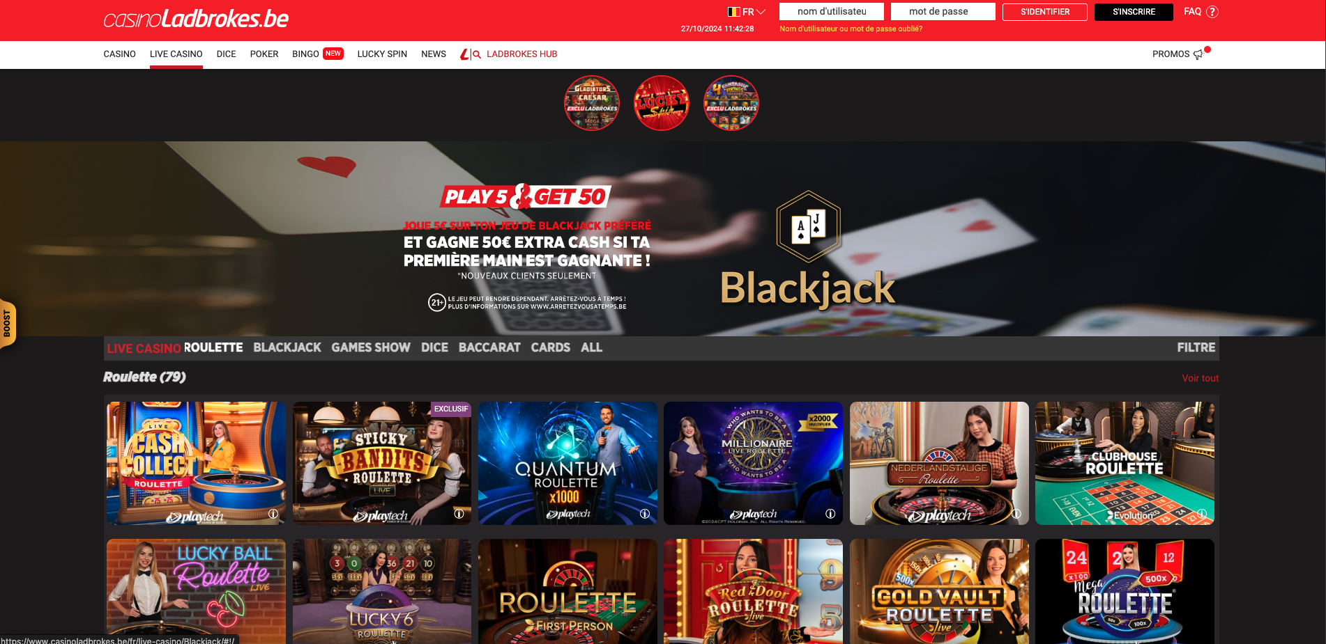 Ladbrokes casino Belgique