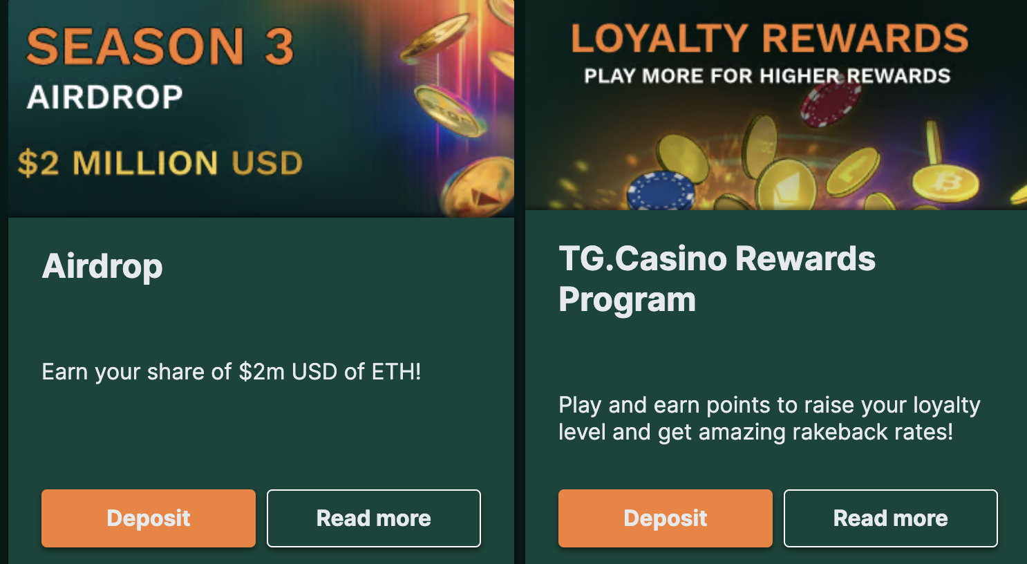 tg casino bonusai