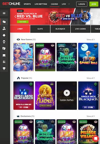 betonline - mobile gambling platform