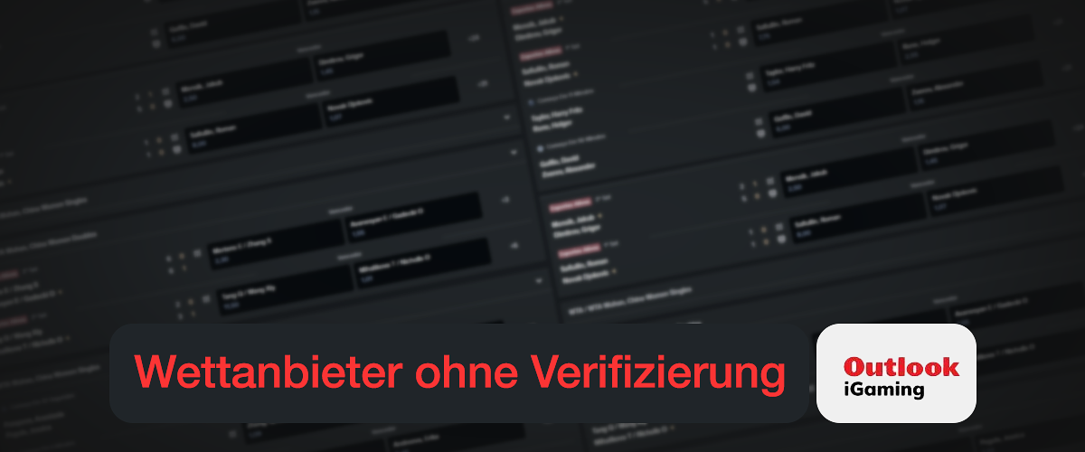 Wettanbieter ohne Verifizierung Titelbild