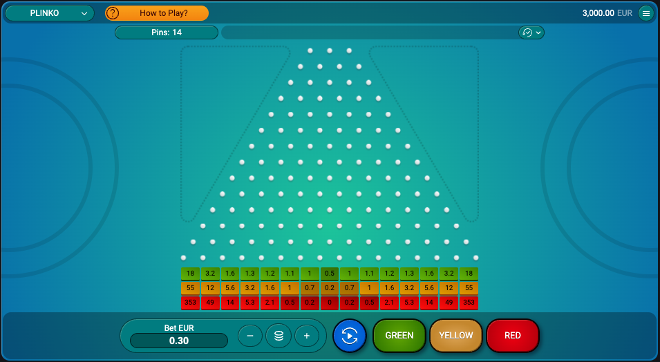 Plinko mäng