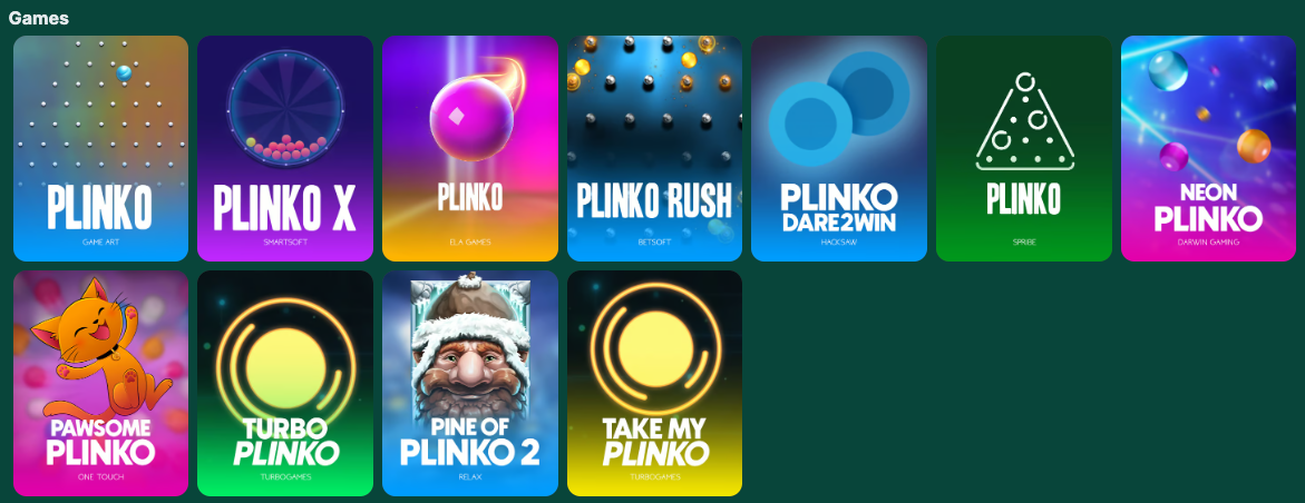 TG Casino Plinko mäng