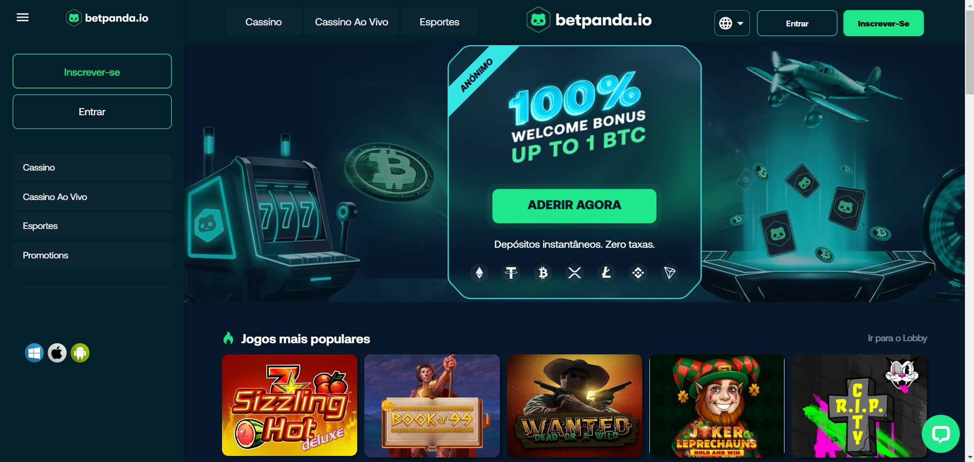 BetPanda homepage