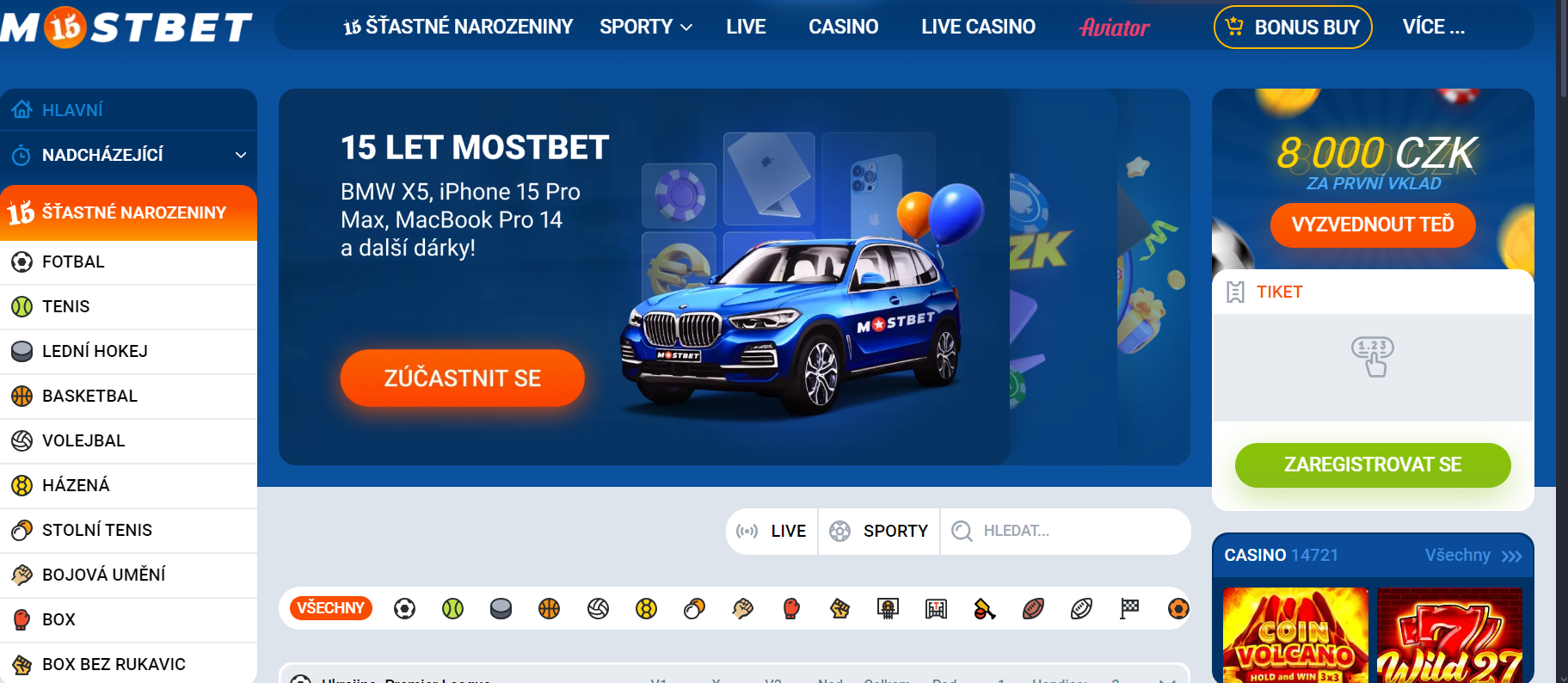 Mezinárodní casino mostbet